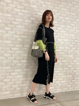 大釜ケリーさん（レディース・165cm）の夏コーディネート