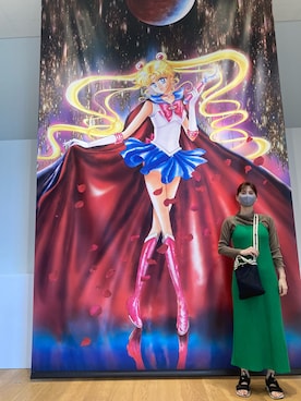 「DISCOAT（ディスコート）のアイテム（ワンピース/ドレス）」を使った、大釜ケリーさん（レディース・165cm）の夏コーディネート