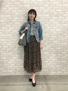 「BAYFLOW（ベイフロー）のアイテム（ジャケット/アウター）」を使った、大釜ケリーさん（レディース・165cm）の春コーディネート