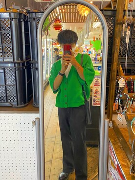 緑のカーディガン のメンズ人気ファッションコーディネート Wear