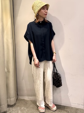 「夏のワントーンコーデ」｜tommyさん（レディース・156cm）の夏コーディネート