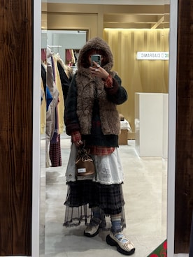 さきさん（レディース・158cm）の冬コーディネート