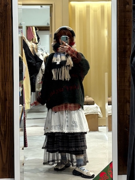 さきさん（レディース・158cm）の冬コーディネート