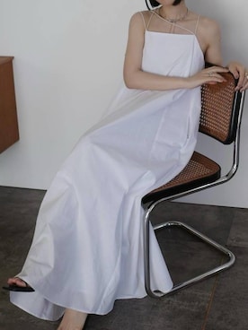 「AKTE」｜「アイテム（ワンピース/ドレス）」を使った、AKTEさん（レディース・163cm）の夏コーディネート