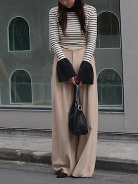 「フレアスリーブ」｜AKTEさん（レディース・167cm）の秋コーディネート