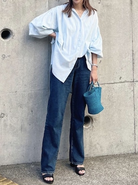 「ごきげんウィーク」｜「アイテム（ハンドバッグ）」を使った、AKTEさん（レディース・163cm）の春コーディネート