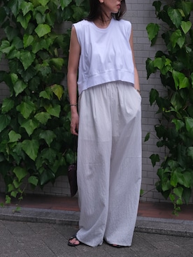 「AKTE（アクテ）のアイテム」を使った、AKTEさん（レディース・167cm）の夏コーディネート