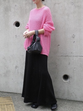 「AKTE（アクテ）のアイテム（ニット/セーター）」を使った、AKTEさん（レディース・163cm）の秋コーディネート