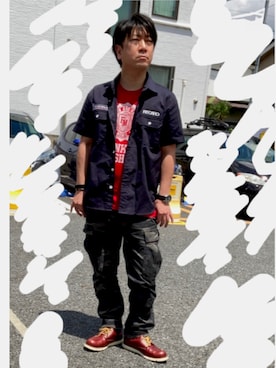 「AVIREX（アヴィレックス）のアイテム」を使った、たけだかずと【相互フォロー】さん（メンズ・167cm・40代）の春コーディネート