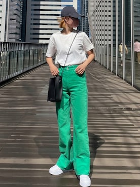 「キャップ女子」｜Yukaさん（レディース・158cm）の秋コーディネート