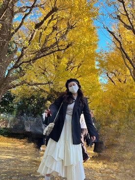 「紅葉コーデ」｜marinaさん（レディース・153cm）の冬コーディネート