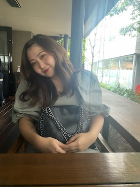 「M_（エムアンダーバー）のアイテム（ワンピース）」を使った、marinaさん（レディース・153cm）の秋コーディネート