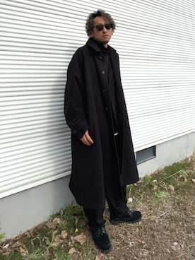 「アイテム（スラックス）」を使った、zunさん（メンズ・180cm・40代）の冬コーディネート