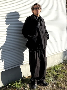 「アイテム（チノパンツ）」を使った、zunさん（メンズ・180cm・40代）の冬コーディネート