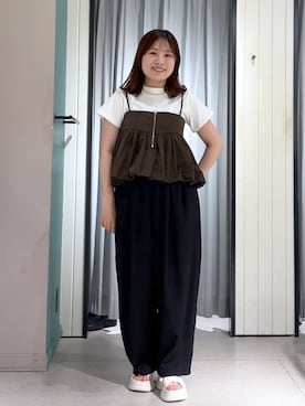 「アイテム（キャミソール）」を使った、kahoさん（レディース・155cm・20代）の春コーディネート