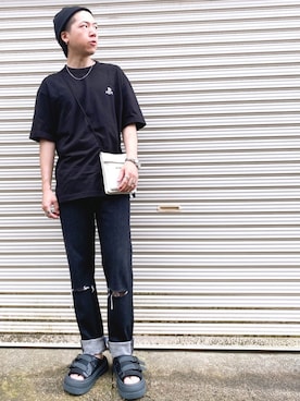 「アイテム（ブレスレット）」を使った、つばささん（メンズ・165cm・30代）の夏コーディネート
