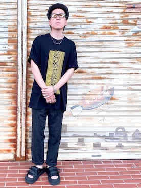 「アイテム（ブレスレット）」を使った、つばささん（メンズ・165cm・30代）の夏コーディネート