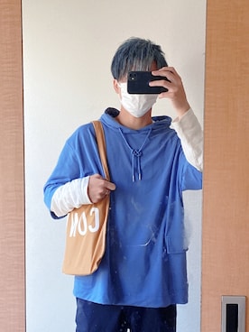 「CONVERSE（コンバース）のアイテム（バッグ）」を使った、hayasakaさん（メンズ・173cm）の夏コーディネート