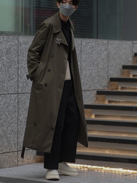 「JW Anderson（ジェイダブリューアンダーソン）のアイテム（ジャケット/アウター）」を使った、soji  Instagramさん（メンズ・179cm）の冬コーディネート