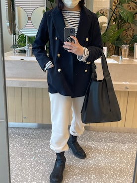 「FREAK'S STORE（フリークスストア）のアイテム（テーラードジャケット）」を使った、mindsmさん（レディース・158cm）の春コーディネート