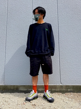 「UNIQLO（ユニクロ）の50色ソックス（消臭機能付き）（ソックス/靴下）」を使った、　beardさん（メンズ・173cm）の春コーディネート