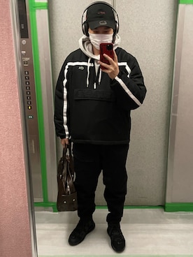 「Yohji Yamamoto（ヨウジヤマモト）のアイテム（カーゴパンツ）」を使った、をたくさん（メンズ・172cm）の秋コーディネート