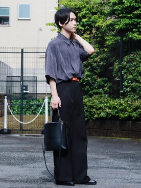 「RYO TAKASHIMA（リョウタカシマ）のアイテム（トップス）」を使った、Tsubasaさん（メンズ・171cm）の春コーディネート