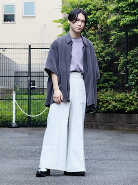「RYO TAKASHIMA（リョウタカシマ）のアイテム（トップス）」を使った、Tsubasaさん（メンズ・171cm）の春コーディネート