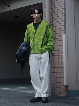 「LAD MUSICIAN（ラッドミュージシャン）のアイテム（ブーツ）」を使った、Tsubasaさん（メンズ・171cm）の秋コーディネート