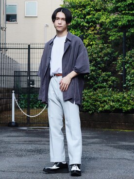 「RYO TAKASHIMA（リョウタカシマ）のアイテム（トップス）」を使った、Tsubasaさん（メンズ・171cm）の春コーディネート