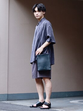 「RYO TAKASHIMA（リョウタカシマ）のアイテム（トップス）」を使った、Tsubasaさん（メンズ・171cm）の夏コーディネート