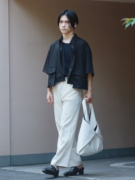 「DAIRIKU（ダイリク）のアイテム（パンツ）」を使った、Tsubasaさん（メンズ・171cm）の夏コーディネート