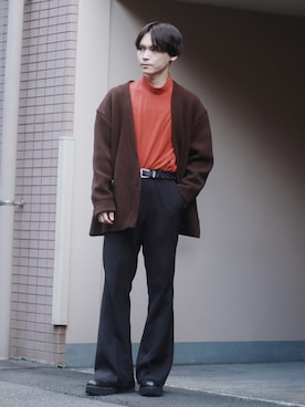 「LAD MUSICIAN（ラッドミュージシャン）のアイテム（ブーツ）」を使った、Tsubasaさん（メンズ・171cm）の秋コーディネート