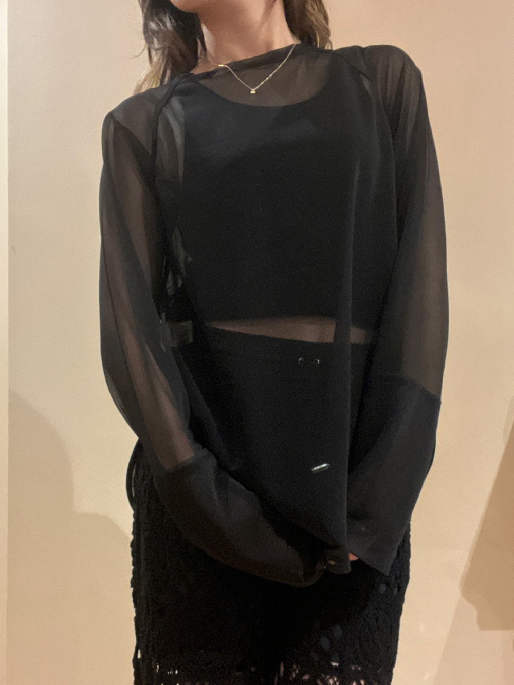 新品・未使用 todayful シースルーカットソー Slit Sheer Knit（Tシャツ/カットソー）｜TODAYFUL（トゥデイ