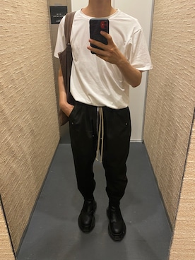 「RICK OWENS」｜「アイテム（ブーツ）」を使った、Aさん（メンズ・168cm）の夏コーディネート