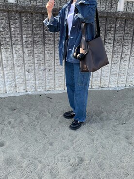 「アイテム（PC・スマホグッズ/家電）」を使った、かちょさん（レディース・164cm・20代）の秋コーディネート