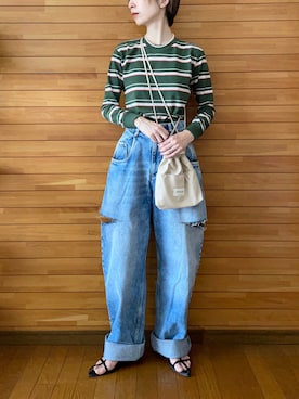 「FUMIKA_UCHIDA（フミカウチダ）のアイテム」を使った、𝐀𝐍𝐘さん（レディース・156cm）の秋コーディネート