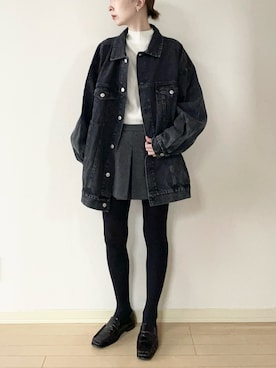 𝐀𝐍𝐘さん（レディース・156cm）の冬コーディネート