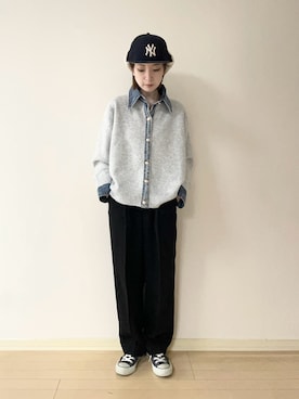 「アイテム（その他）」を使った、𝐀𝐍𝐘さん（レディース・156cm）の冬コーディネート