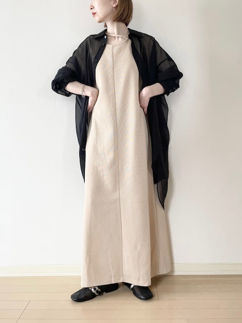 ASTRAET ロングシャツ　ベージュ　アウター ASTRAET ロングシャツ ベージュ アウター