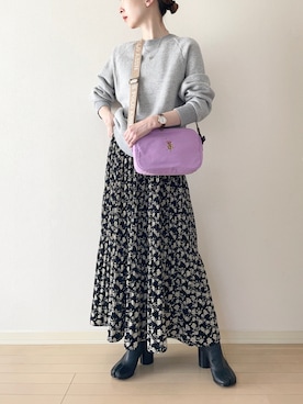 「THE SHINZONE（ザ　シンゾーン）のアイテム（スウェット）」を使った、𝐀𝐍𝐘さん（レディース・156cm）の春コーディネート