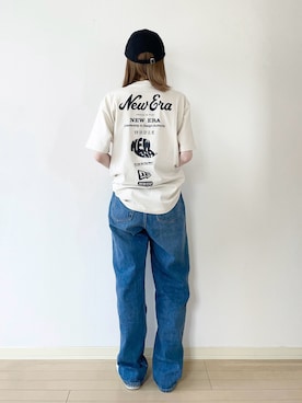 「アイテム（Tシャツ/カットソー）」を使った、𝐀𝐍𝐘さん（レディース・156cm）の夏コーディネート