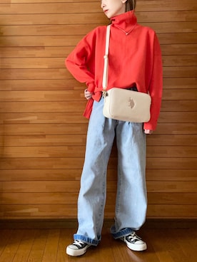 𝐀𝐍𝐘さん（レディース・156cm）の冬コーディネート