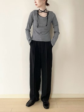 𝐀𝐍𝐘さん（レディース・156cm）の冬コーディネート