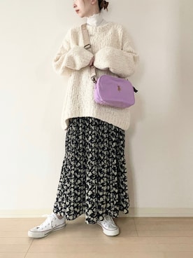 𝐀𝐍𝐘さん(レディース・156cm)の冬コーディネート