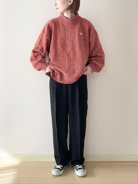 𝐀𝐍𝐘さん（骨格ウェーブ・レディース・156cm）の冬コーディネート