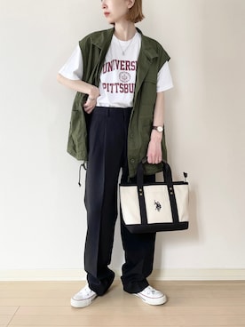 𝐀𝐍𝐘さん（レディース・156cm）の夏コーディネート