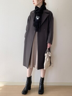 𝐀𝐍𝐘さん（レディース・156cm）の冬コーディネート