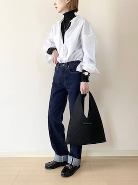 「LHME（エルエイチエムイー）のアイテム（ネックレス）」を使った、𝐀𝐍𝐘さん（レディース・156cm）の春コーディネート