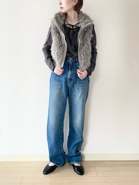 「アイテム（その他シューズ）」を使った、𝐀𝐍𝐘さん（レディース・156cm）の秋コーディネート